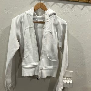 lululemon scuba hoodie WHITE size 6